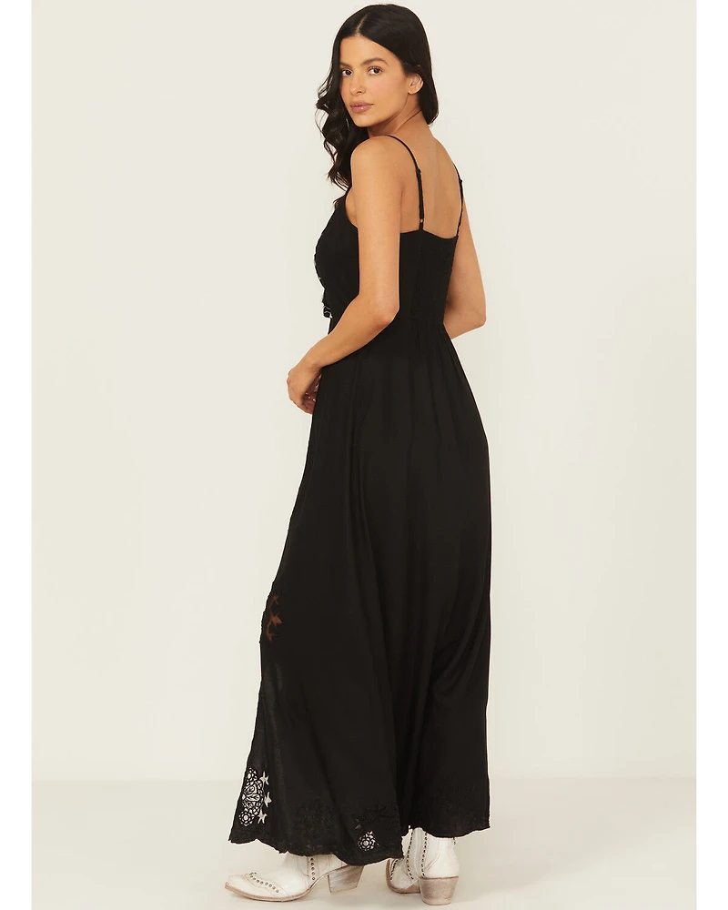 Idyllwind Women's Cut Work Sleeveless Maxi Dress
