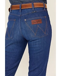 Wrangler Retro Women's Frances Medium Wash High Rise Trouser Stretch Denim Jeans