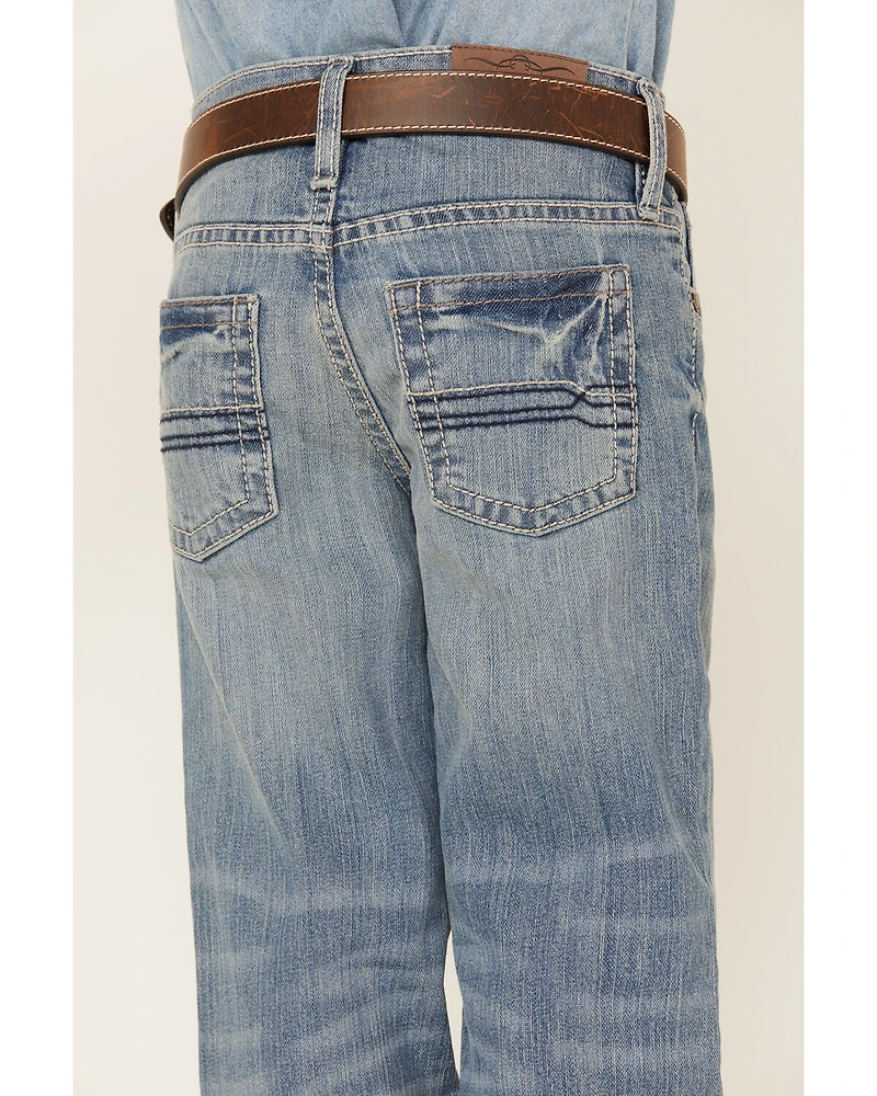 Cody James Boys' Hamshackle Wash Relaxed Boot Denim Jeans