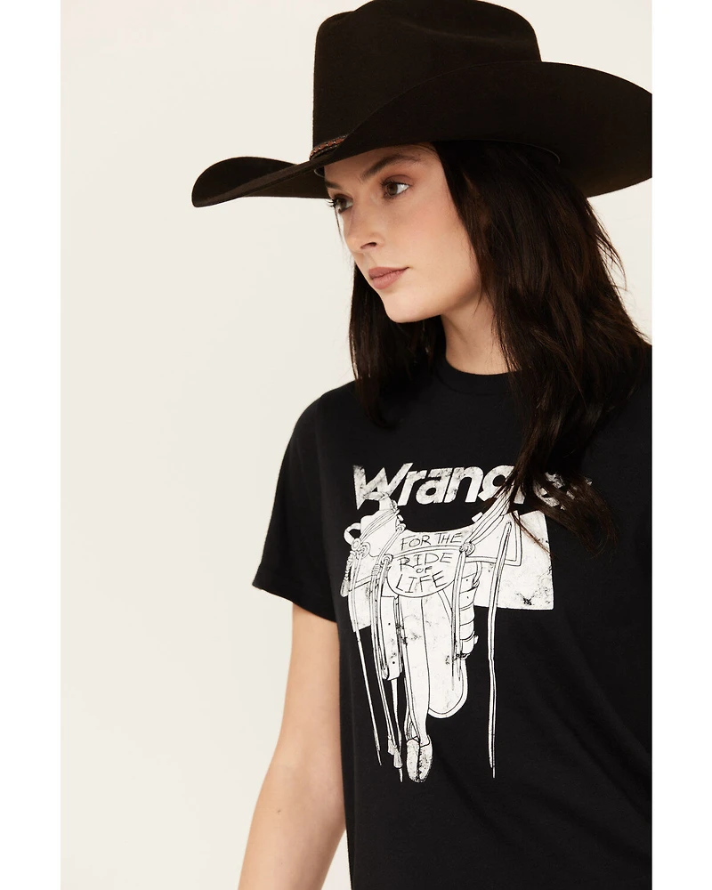 Wrangler Women's Saddle Short Sleeve Graphic Tee