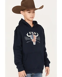 Cody James Boys' Bull Flag Hooded Sweatshirt