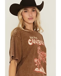 Ariat Women's Wild West Cowboy Short Sleeve Oversized Graphic Tee