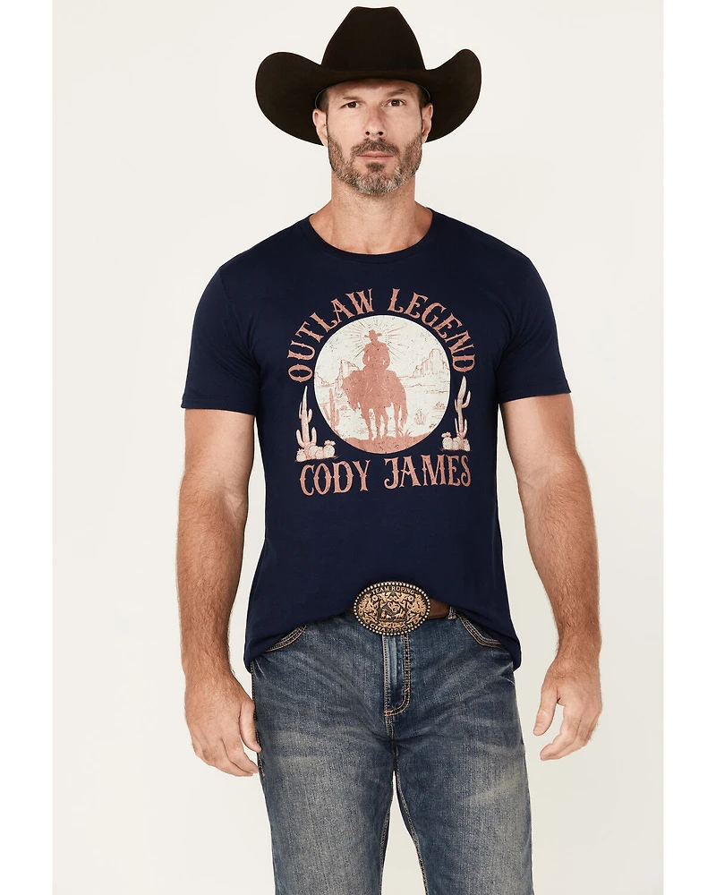 Cody James Men's Legendary Desert Cowboy Short Sleeve Graphic T-Shirt