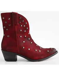 Corral Women's Studded Leather Fashion Booties - Round Toe