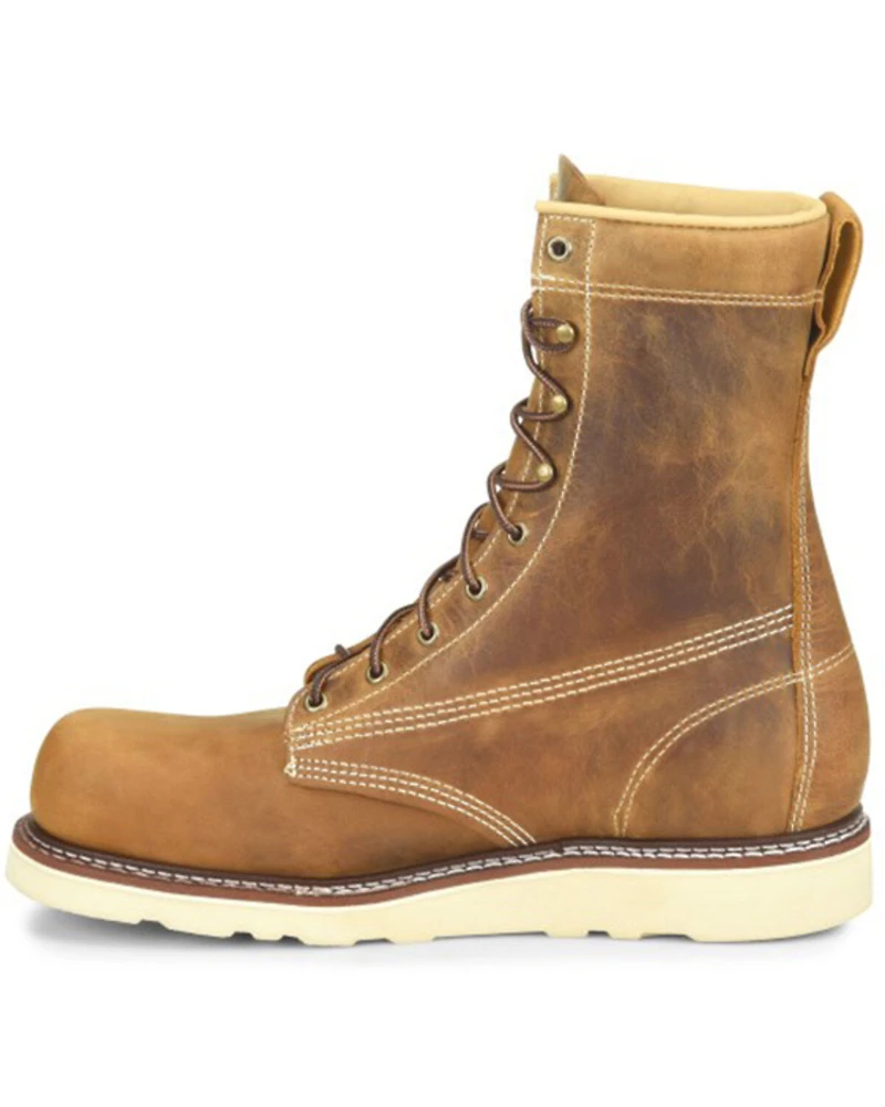 Carolina Men's 8" AMP USA Lace-Up Work Boots - Steel Toe