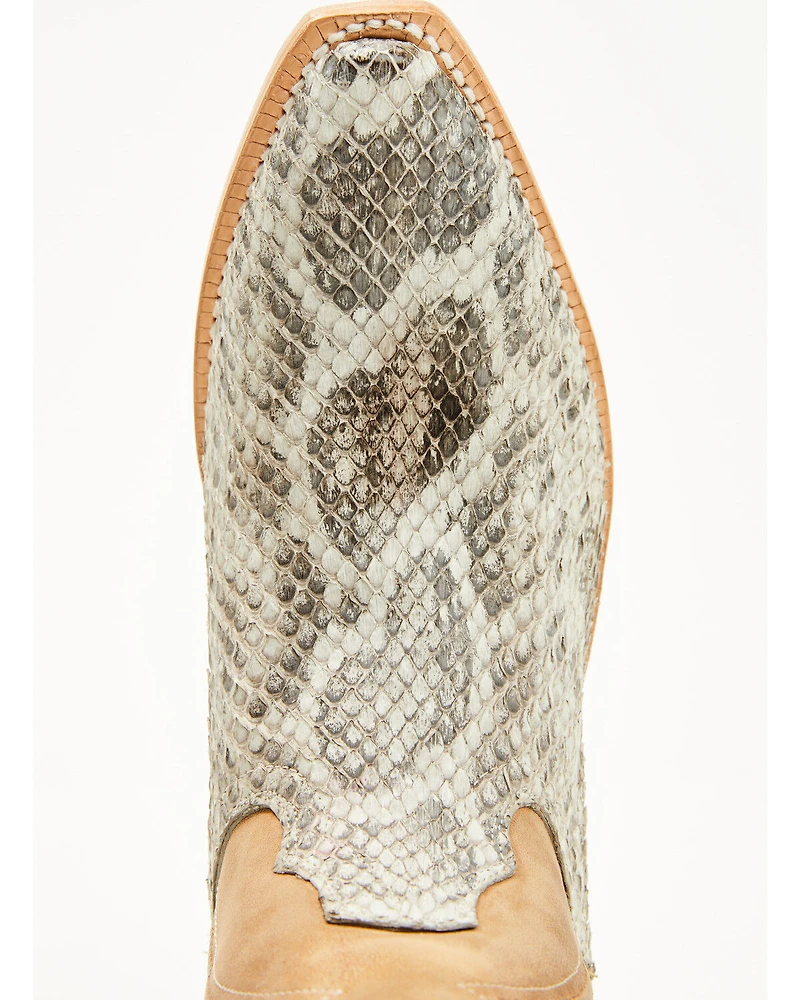 El Dorado Women's Sam Exotic Anaconda Tall Western Boots - Snip Toe