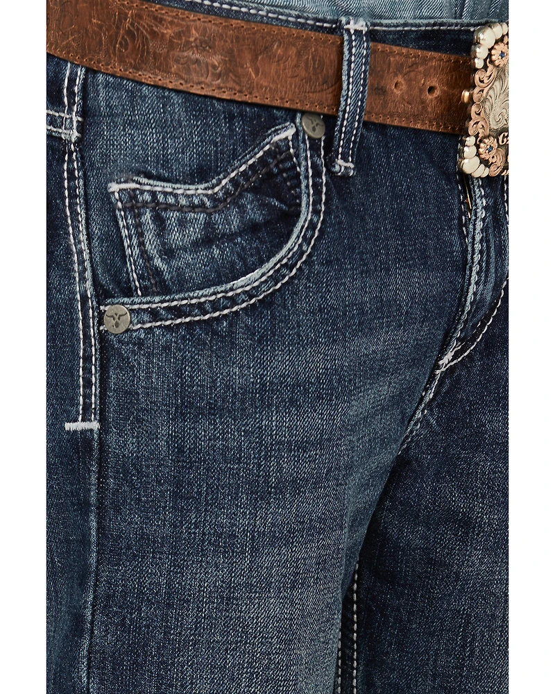 Wrangler Boys' Vintage Slim Fit Bootcut Jeans