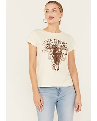 Shyanne Women's Wild At Heart Short Sleeve Graphic Tee