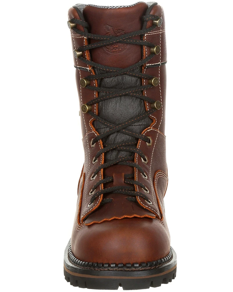 Georgia Boot Men's Amp LT Waterproof Logger Boots - Round Toe