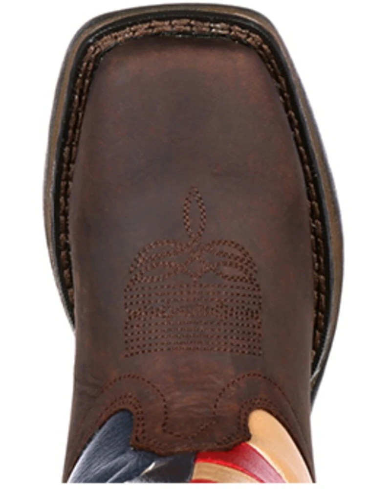 Durango Boys' Americana Western Boots - Broad Square Toe