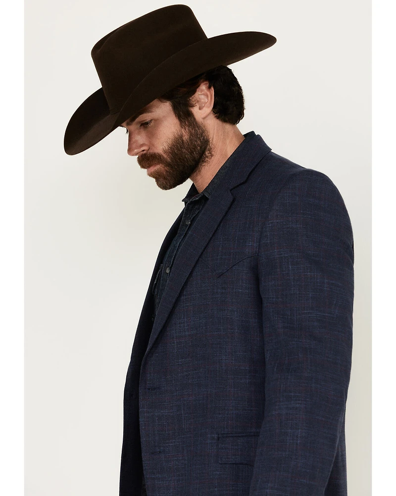 Circle S Men's Plaid Print Western Sportcoat - Big