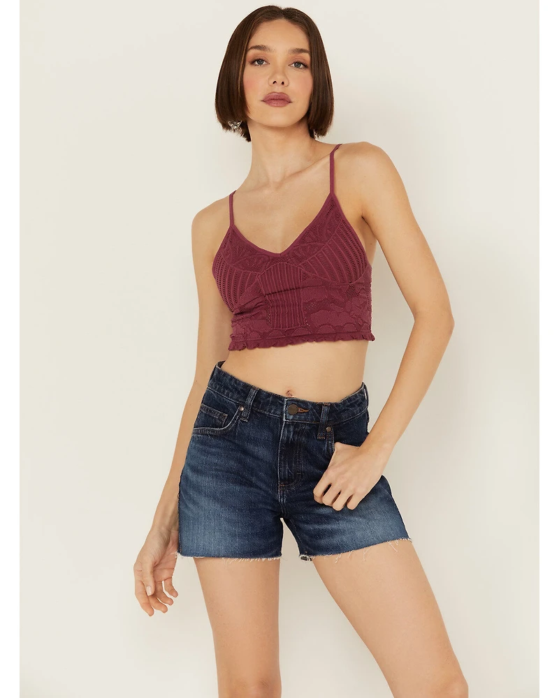 Fornia Women's Seamless Floral Bralette