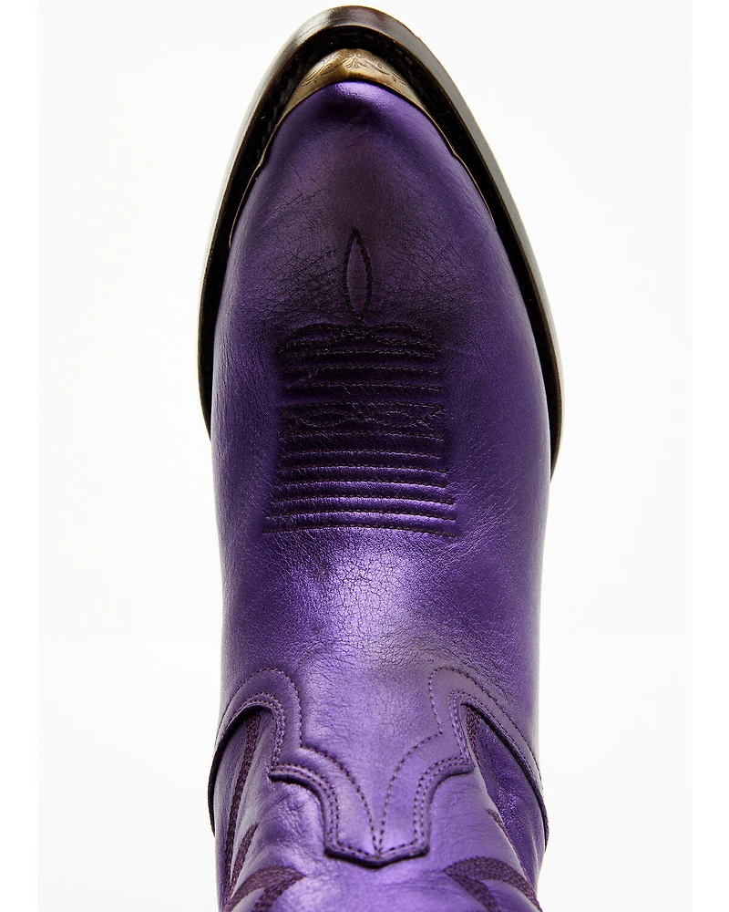 Idyllwind Women's Wheels Metallic Leather Booties - Round Toe