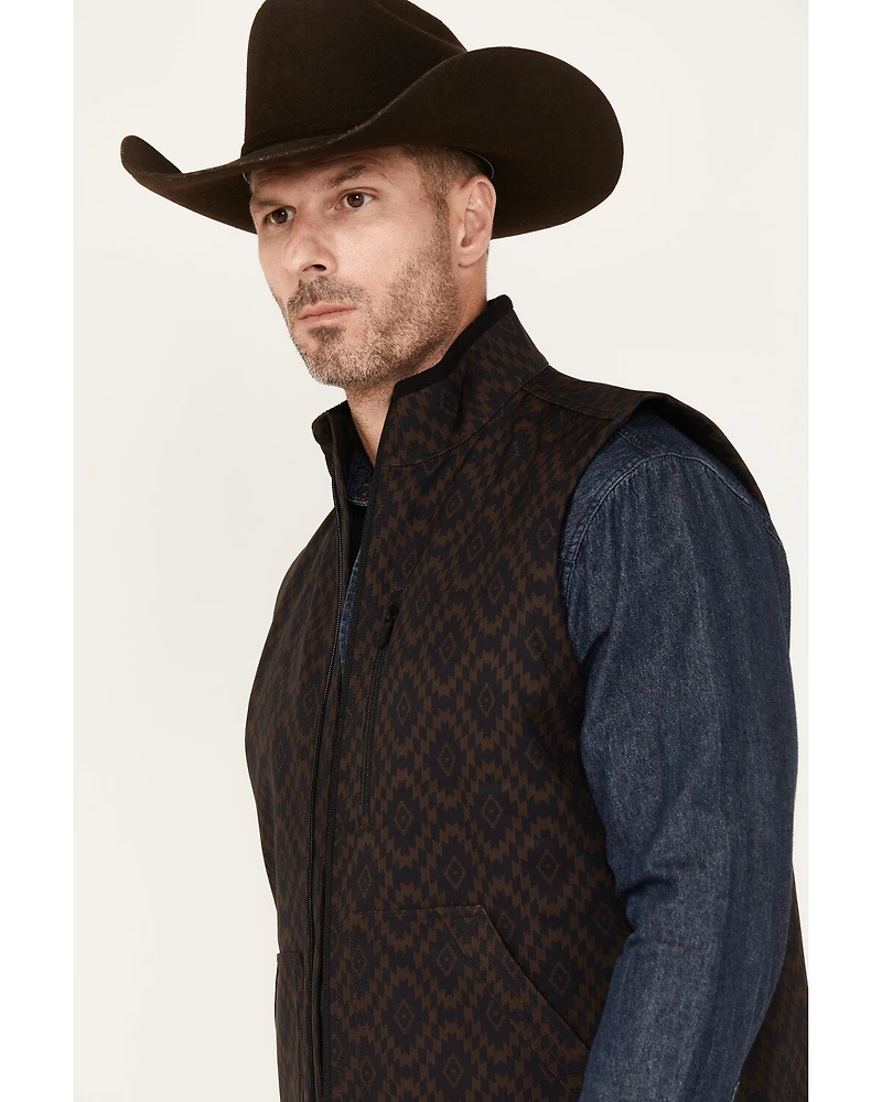RANK 45® Men's Southwestern Print Softshell Vest