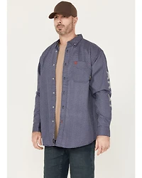 Ariat Men's FR Rodeo Logo Long Sleeve Button-Down Work Shirt