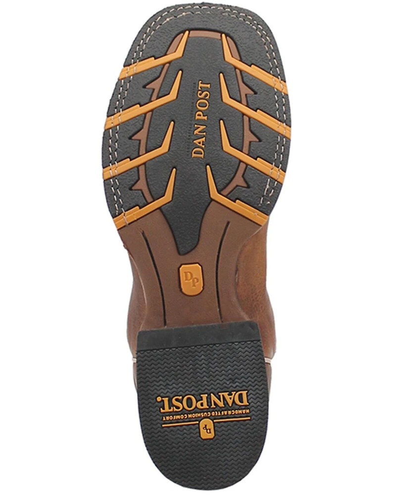 Dan Post Men's Saddle Bison Performance Western Boots - Broad Square Toe