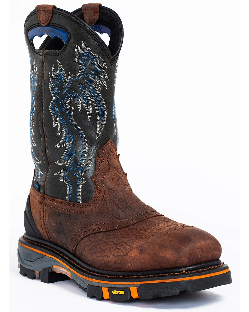 Cody James Men's Decimator Waterproof Western Work Boots - Nano Composite Toe