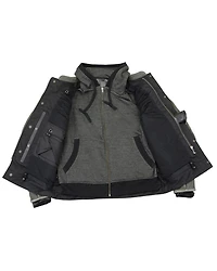 Milwaukee Leather Men's Distressed Utility Pocket Ventilated Concealed Carry Motorcycle Jacket - 4X