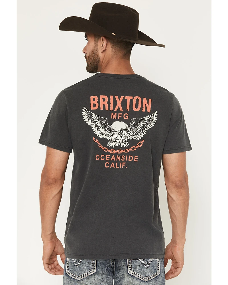 Brixton Men's Waller Logo Short Sleeve Graphic T-Shirt