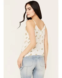 Cleo + Wolf Women's Butterfly Cropped Cami