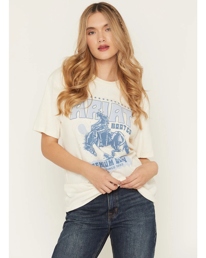 Ariat Women's Retro Bronco Boyfriend Fit Short Sleeve Graphic Tee