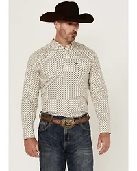 Ariat Men's Fraiser Geo Print Long Sleeve Button-Down Western Shirt