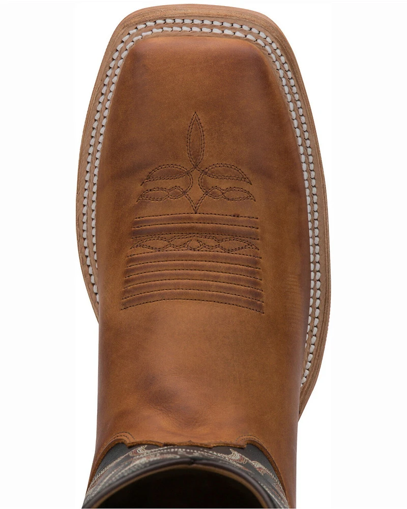Justin Men's Caddo Bent Rail Western Boots - Broad Square Toe