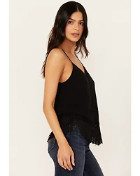 Idyllwind Women's Briarwick Jacquard Fringe And Lace Tank Top