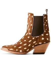 Ariat Women's Shiloh Hairon Deer Print Booties - Round Toe