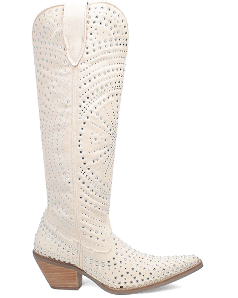 Dingo Women's Honkytonk Studded Tall Western Boots - Snip Toe
