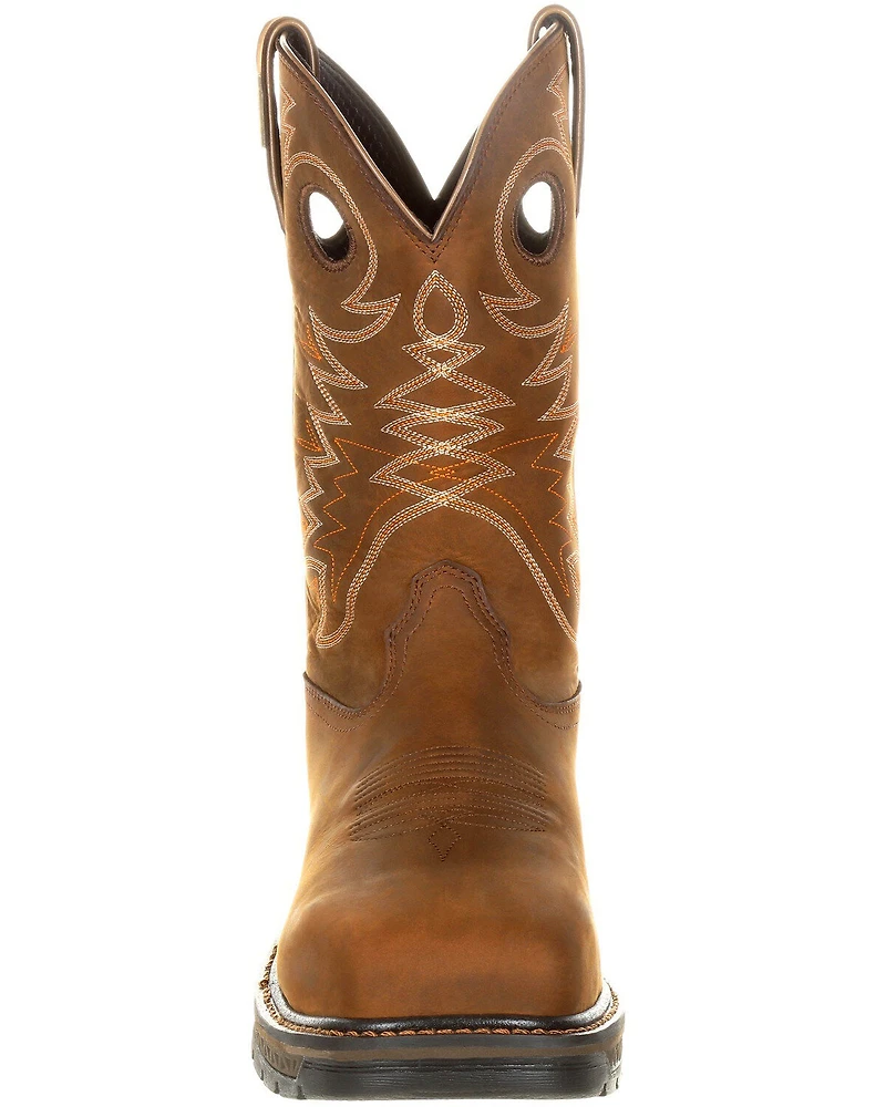 Georgia Boot Men's Carbo-Tec LT Waterproof Western Work Boots - Alloy Toe