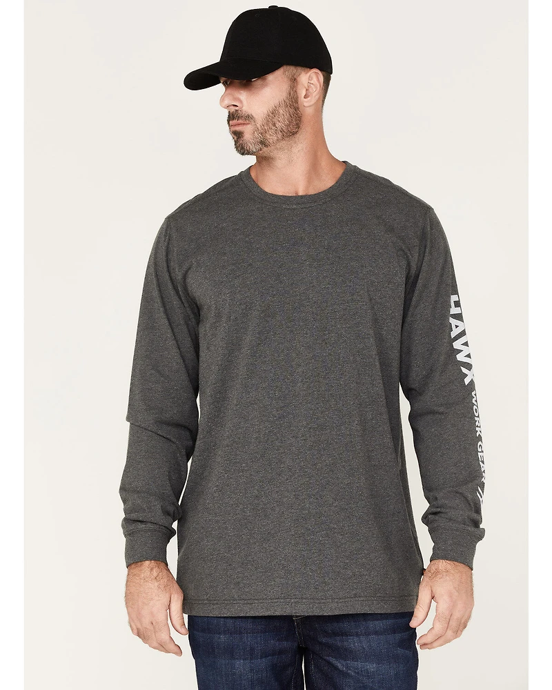 Hawx Men's Quality Goods Logo Graphic Work T-Shirt