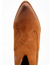 Shyanne Women's Jodi Suede Leather Booties - Round Toe