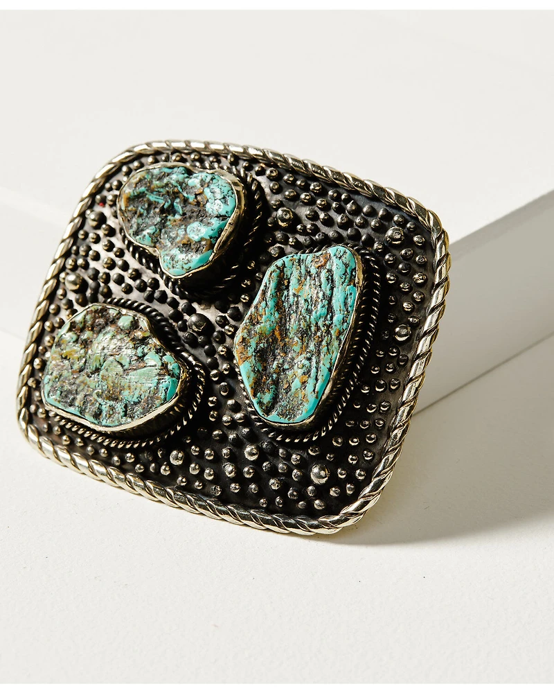 Paige Wallace Women's Turquoise Three Stone Buckle