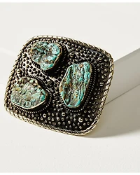 Paige Wallace Women's Turquoise Three Stone Buckle