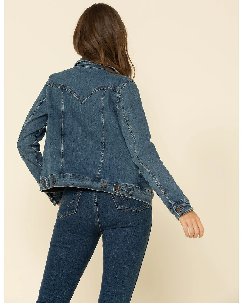 Wrangler Women's Dark Wash Classic Fit Denim Jacket