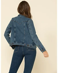 Wrangler Women's Dark Wash Classic Fit Denim Jacket