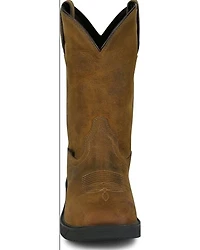 Justin Men's Trencher Pull-On Work Boots - Steel Toe