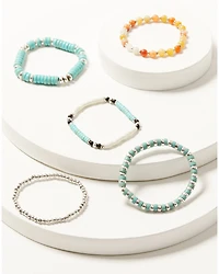 Shyanne Women's Multi Layer Stretch Bracelet Set - 5 Piece