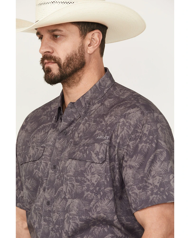 Ariat Men's VentTEK Printed Outbound Short Sleeve Button-Down Shirt - Tall