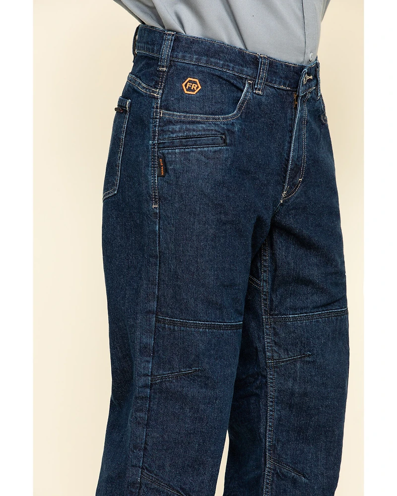 Hawx Men's FR Denim Straight Work Jeans