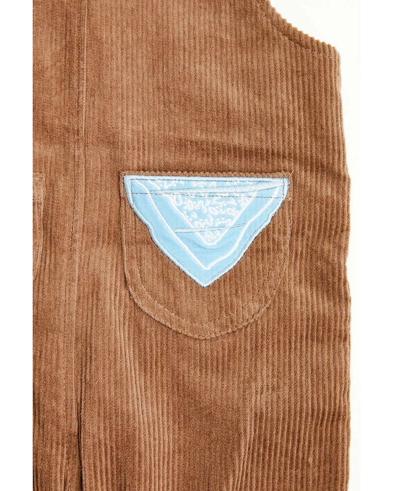 Angel Dear Infant Boys' Barn Corduroy Overalls