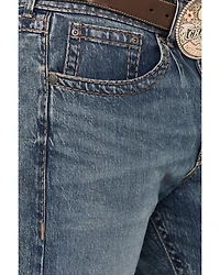 Rock 47 by Wrangler Men's Fool Hearted Dark Wash Slim Straight Stretch Jeans