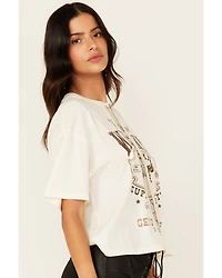 Shyanne Women's Chain Front Whiskey Short Sleeve Graphic Tee