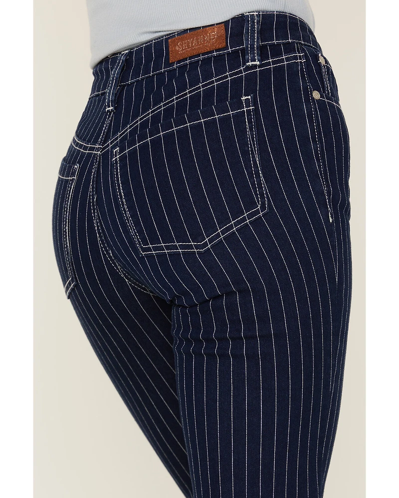 Shyanne Women's Mr. Flare Retro Stripe Jeans