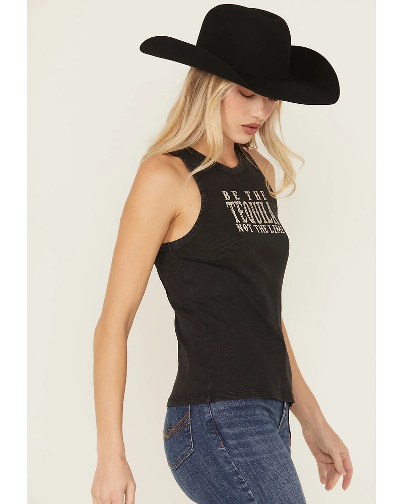 Idyllwind Women's Embellished Sleeveless Ribbed Graphic Tank Top