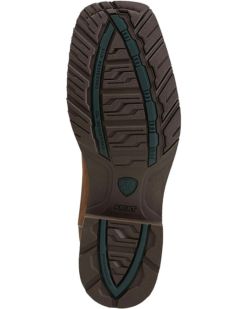Ariat Hybrid Rancher Waterproof Pull On Work Boots - Square Toe