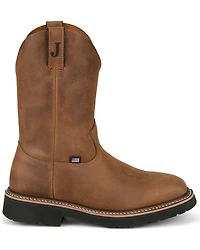 Justin Men's 8" Ames Pull-On Work Boots - Steel Toe
