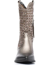 Golo Women's Reverse Woven Shaft Western Fashion Boots - Snip Toe