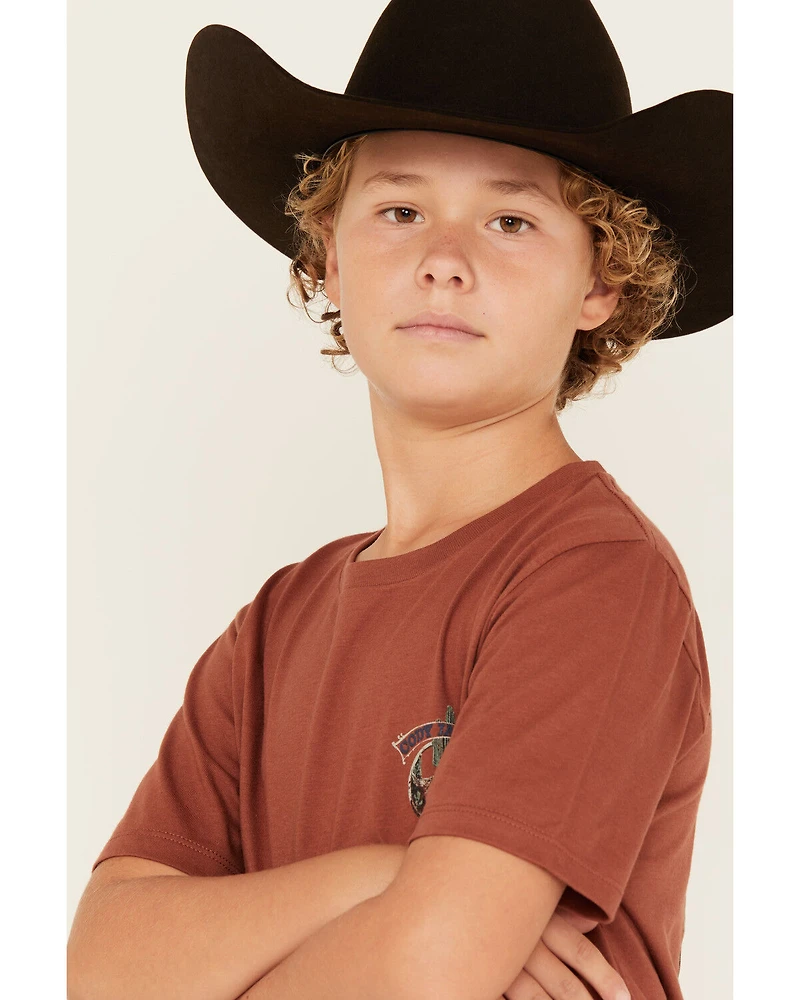 Cody James Boys' Steer Head Short Sleeve Graphic T-Shirt